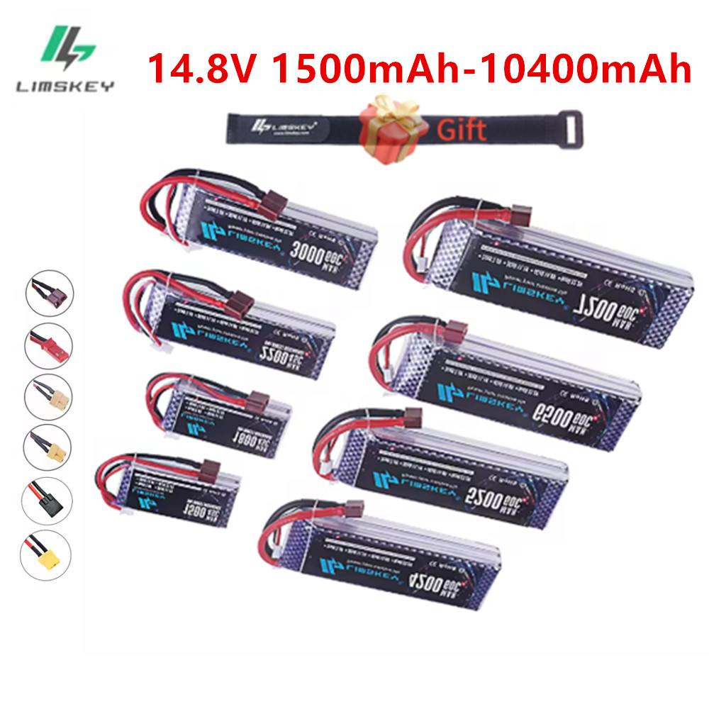 4S Lipo Battery 14.8V 6000Mah - Batteria Lipo 60C 14,8 V 4S