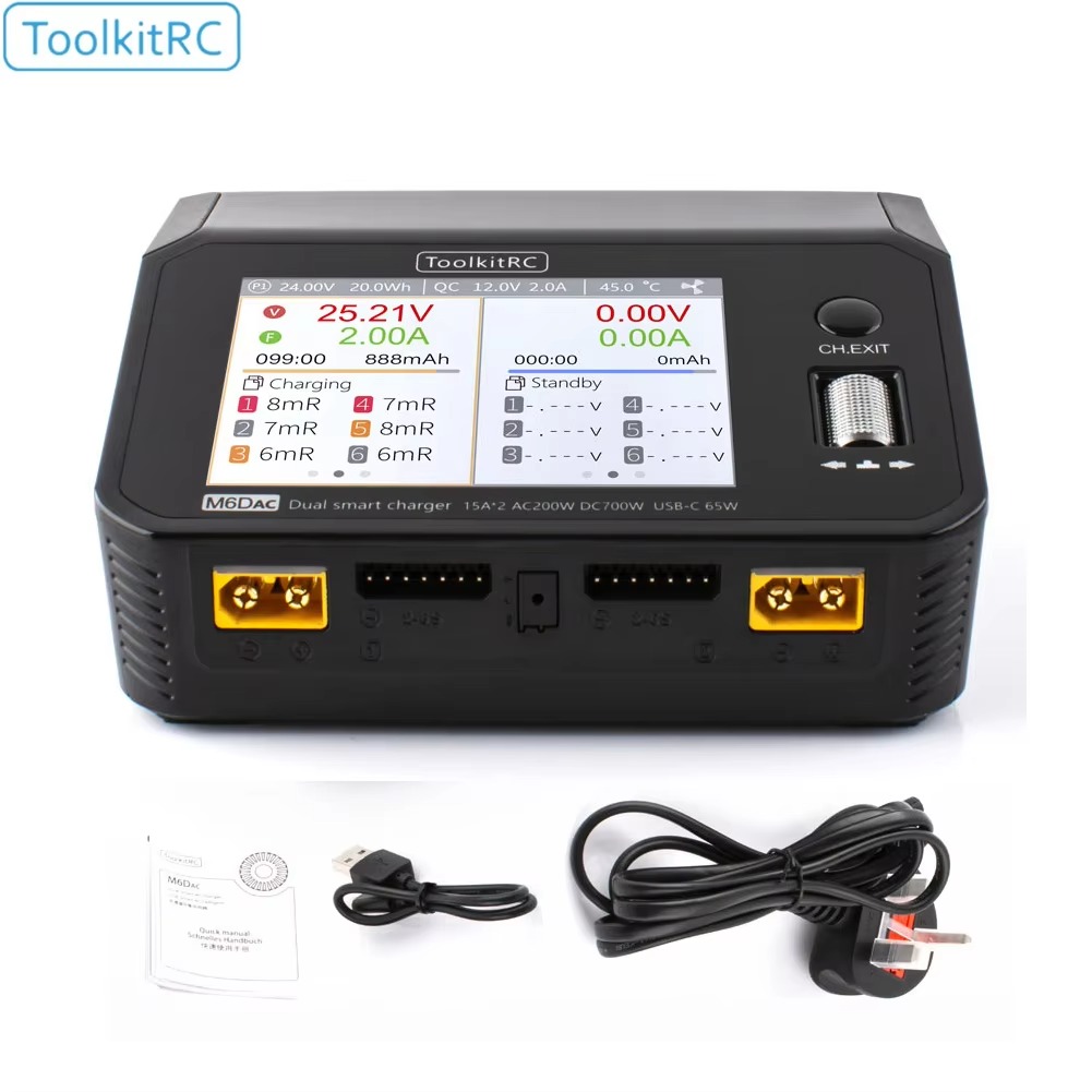 SmCpToolkitRC M6DAC Caricabatt - Toolkitrc M6Dac Smart Charger recensione e prezzo
