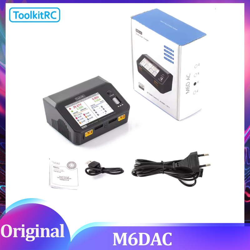 Caricabatterie/Scaricabatterie - Toolkitrc M6Dac Smart Charger recensione e prezzo